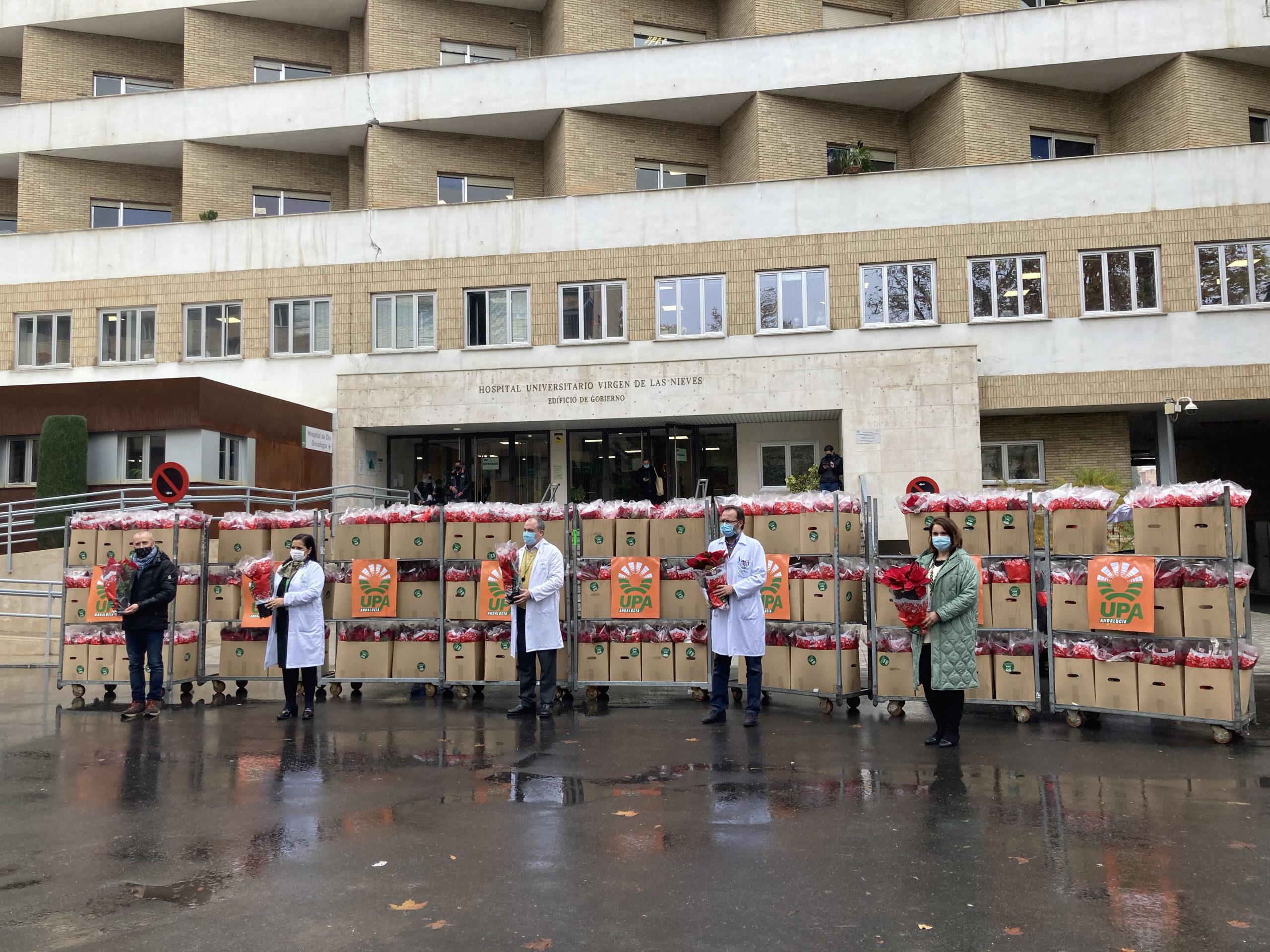 Reparto de 1000 unidades de pascueros a los hospitales de Granada